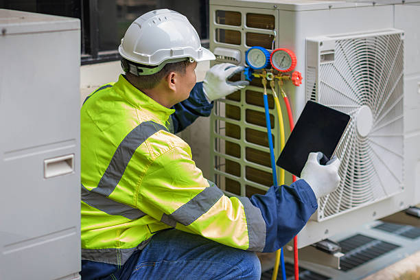 Professional Hvac Installation technician working in Williston, ND